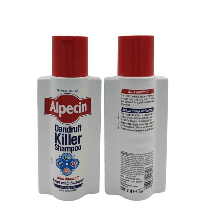 شامپو ضد ریزش و ضد شوره آلپسین مدل Dandruff Killer حجم 250 میلی‌لیتر
